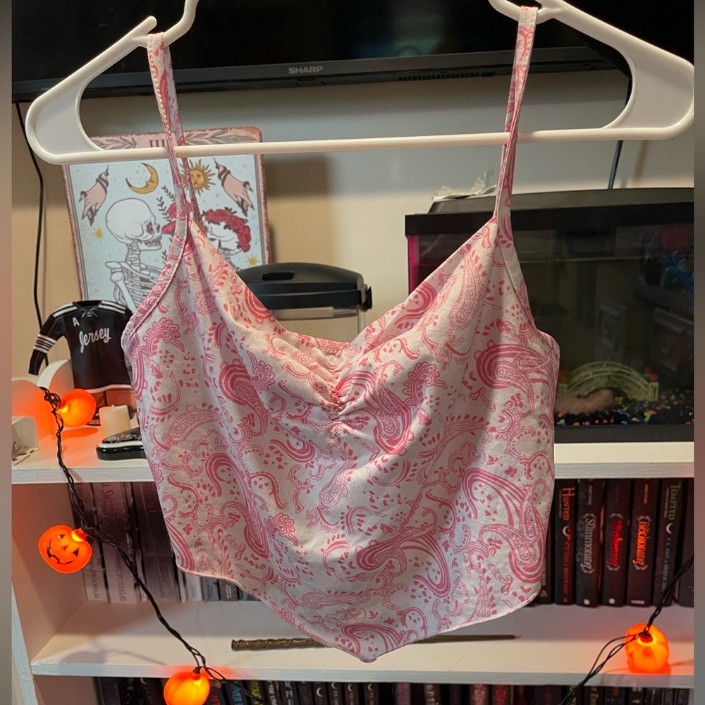 Pink Shein Crop Top